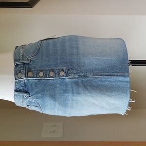 Lucky Brand High Rise Denim Mini Skirt